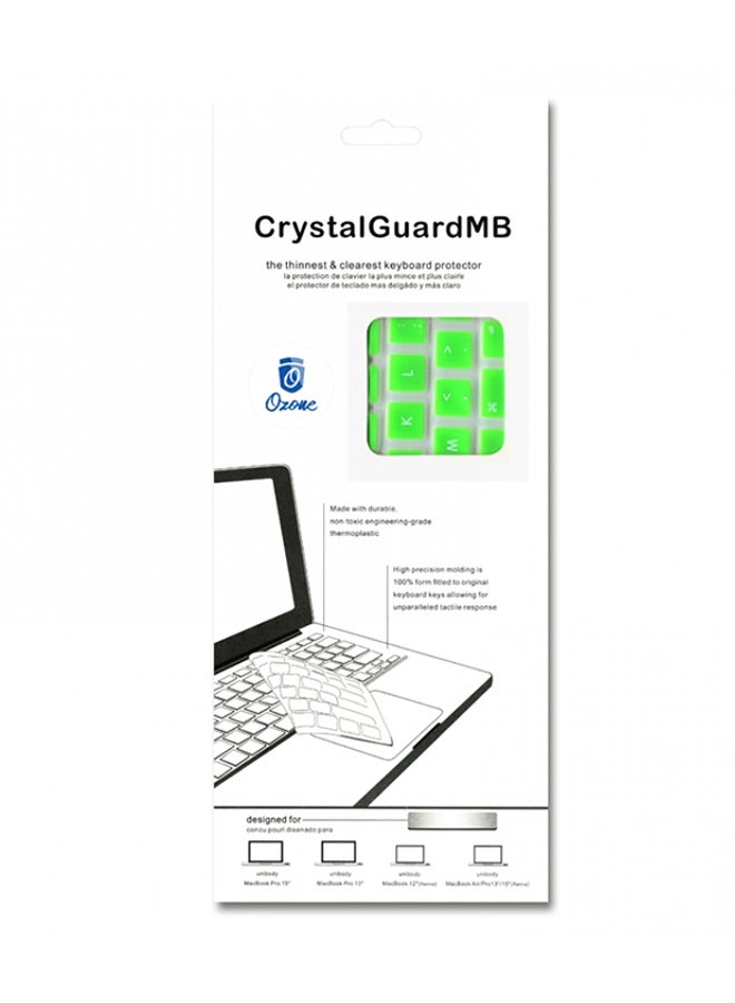 US Layout Keyboard Skin Cover For Apple MacBook Pro/Air 13/15/17-inch With Retina Green  - Image 2