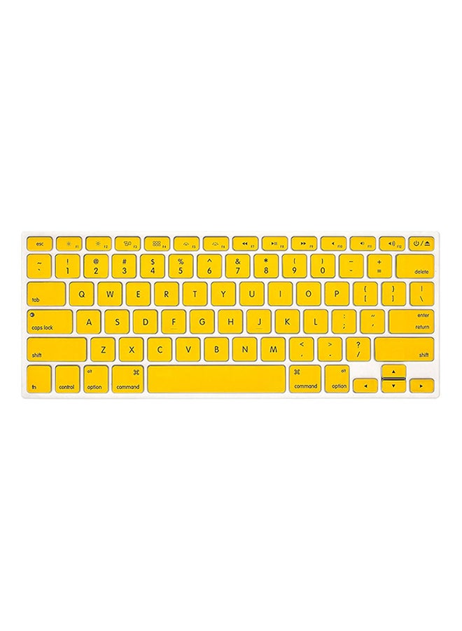 US Layout Keyboard Skin For Apple MacBook Air 11-inch Yellow  - Image 1