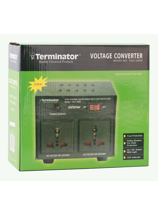 Terminator AC To AC Dual Voltage Converter Black  - Image 2