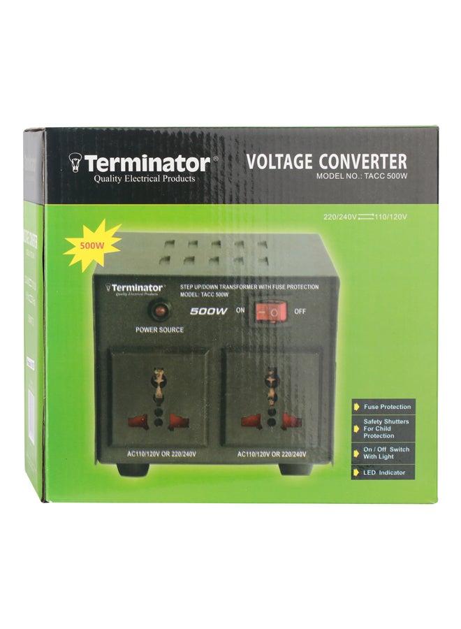 Terminator AC To AC Dual Voltage Converter Black - Image 2
