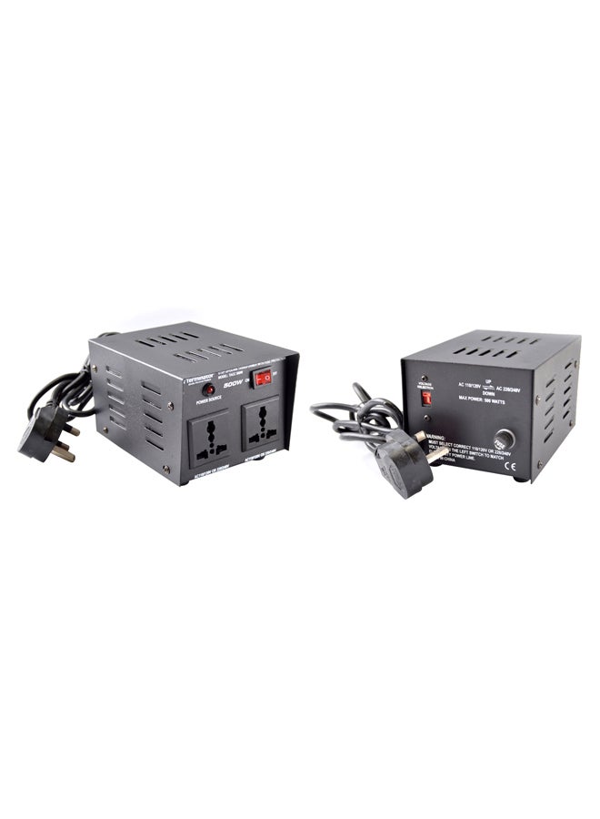 Terminator AC To AC Dual Voltage Converter Black - Image 1