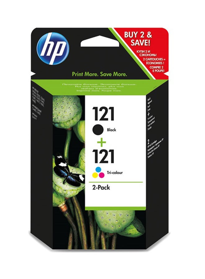 HP Pack Of 2 121 Ink Cartridge Black/Tri-Color - Image 2
