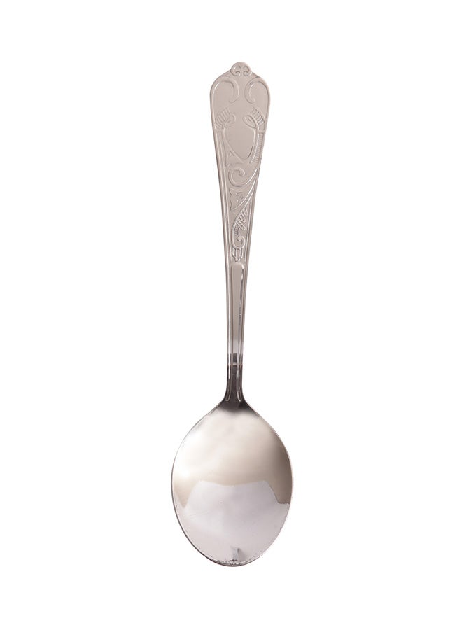 6-Piece Aura Desert Spoon Set Silver 18cm - v1516870375/N13162271A_1