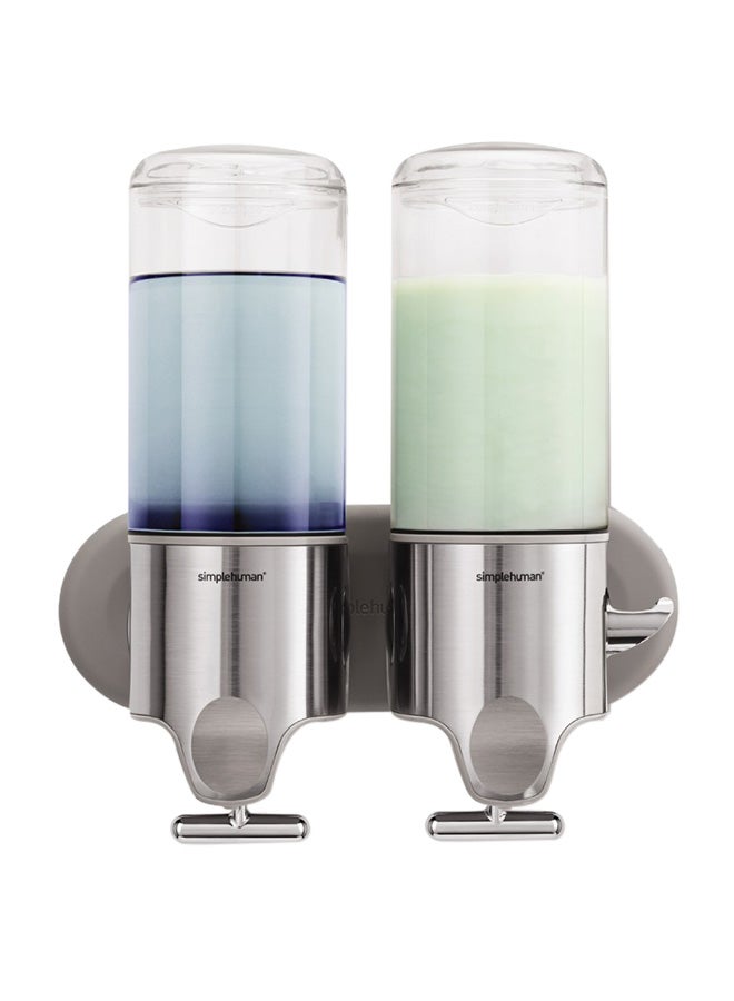 simplehuman Wall Mount Soap Dispenser Silver - Image 1