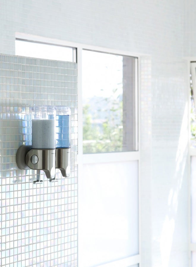 simplehuman Wall Mount Soap Dispenser Silver - Image 2