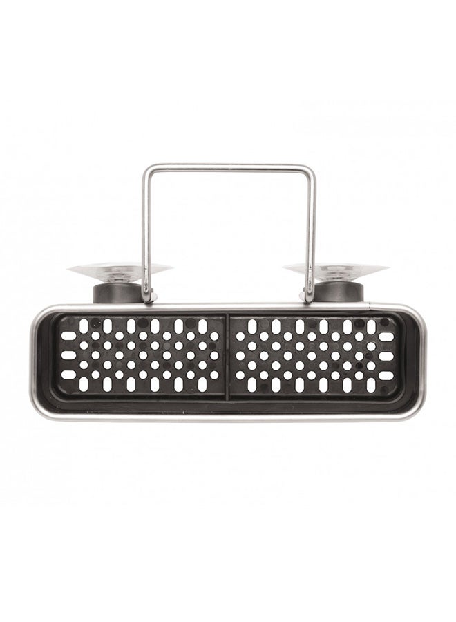 simplehuman Brushed Stainless Steel Sink Caddy Silver 11cm - Image 3