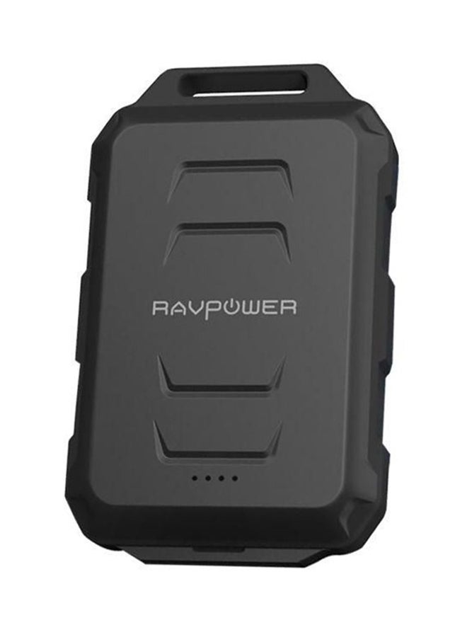 RAVPOWER - 10050.0 mAh Portable Power Bank Black - Image 1