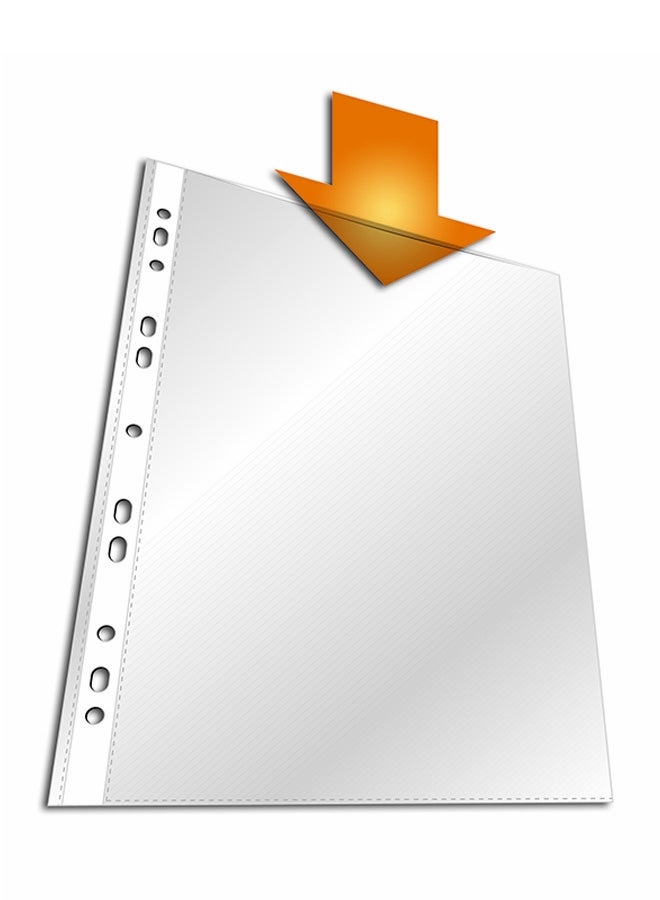 مجلد للجيب مجهز بثقوب شفاف