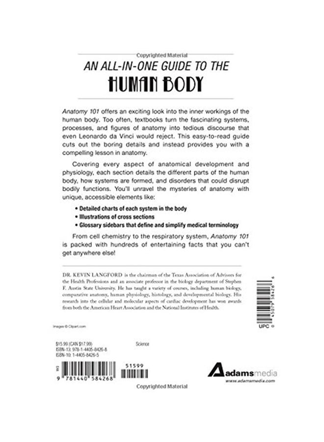 Anatomy 101 Hardcover English by Kevin Langford - 4th July 2015 - Image 2