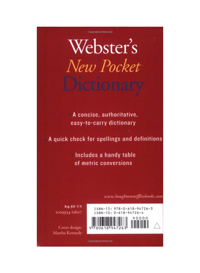 null - Webster's New Pocket Dictionary printed_book_paperback english - 1st July 2008 - Image 1