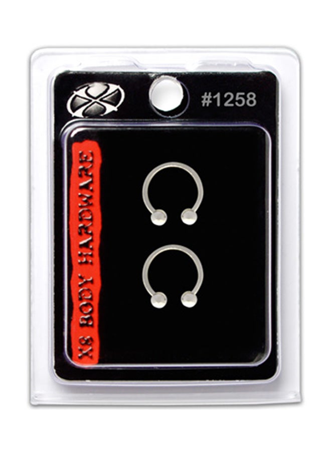 إكس 8 بودي هاردوير مجوهرات بودي على شكل كرات دائرية مصنوعة من مادة إستانلس إستيل طراز 316L