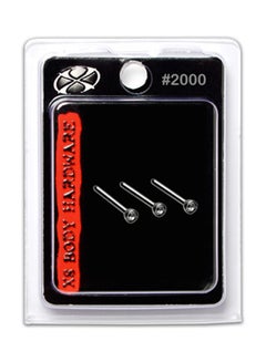 X8 BODY HARDWARE 316L Stainless Steel Crystal Nose Pin 