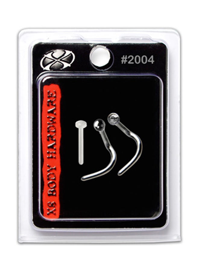 إكس 8 بودي هاردوير حلق أنفي مصنوع من مادة إستانلس إستيل طراز316L