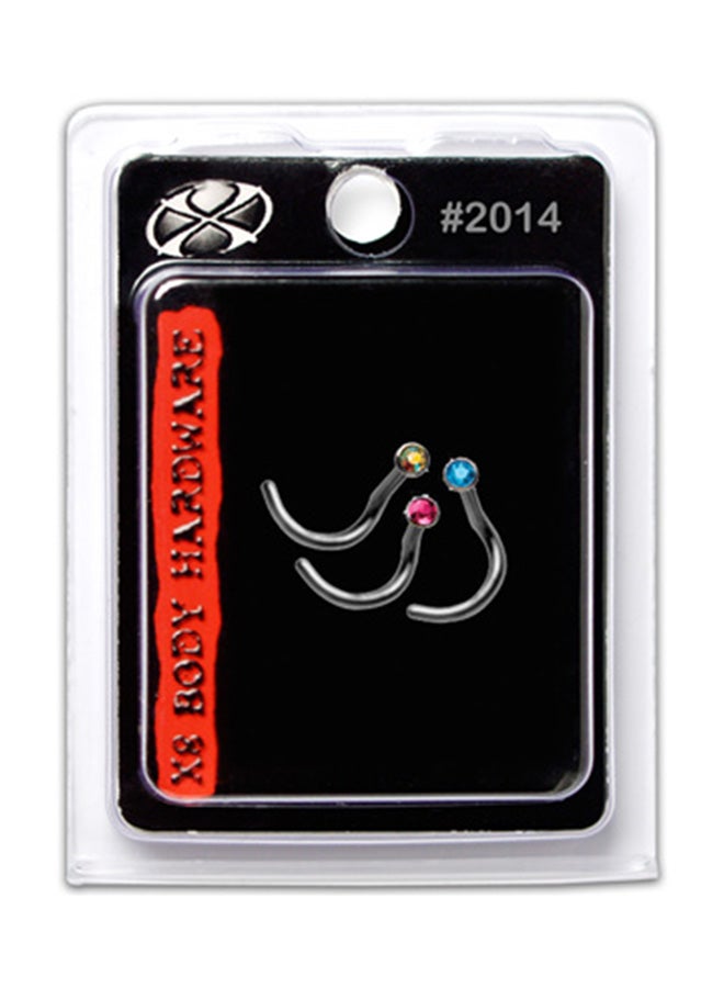 إكس 8 بودي هاردوير حلق أنفي مصنوع من مادة إستانلس إستيل طراز316L