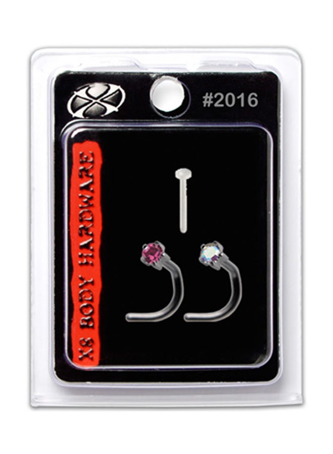 إكس 8 بودي هاردوير حلق أنفي مصنوع من مادة إستانلس إستيل طراز316L