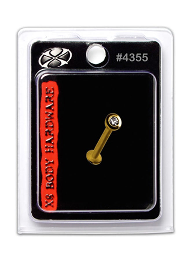 إكس 8 بودي هاردوير مسمار لابريت من الكريستال مطلي بالذهب