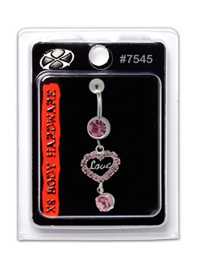 X8 BODY HARDWARE - 316L Stainless Steel Dangle Belly Ring - Image 1
