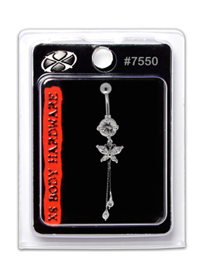 إكس 8 بودي هاردوير خاتم بيلي على شكل فراشة تتدلى مصنوع من مادة إستانلس إستيل طراز 316L