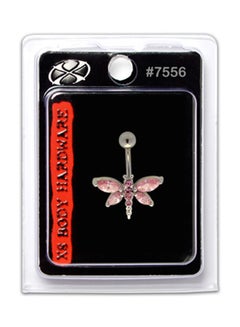 X8 BODY HARDWARE 316L Stainless Steel Dragonfly Belly Ring 