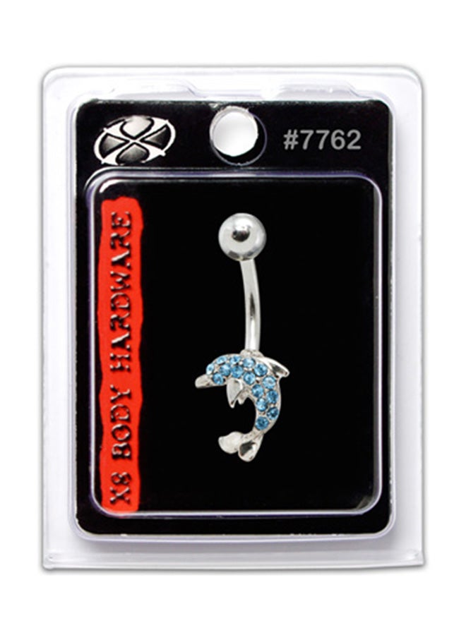 إكس 8 بودي هاردوير خاتم نافل على شكل سمكة مصنوع من مادة إستانلس إستيل طراز 316L