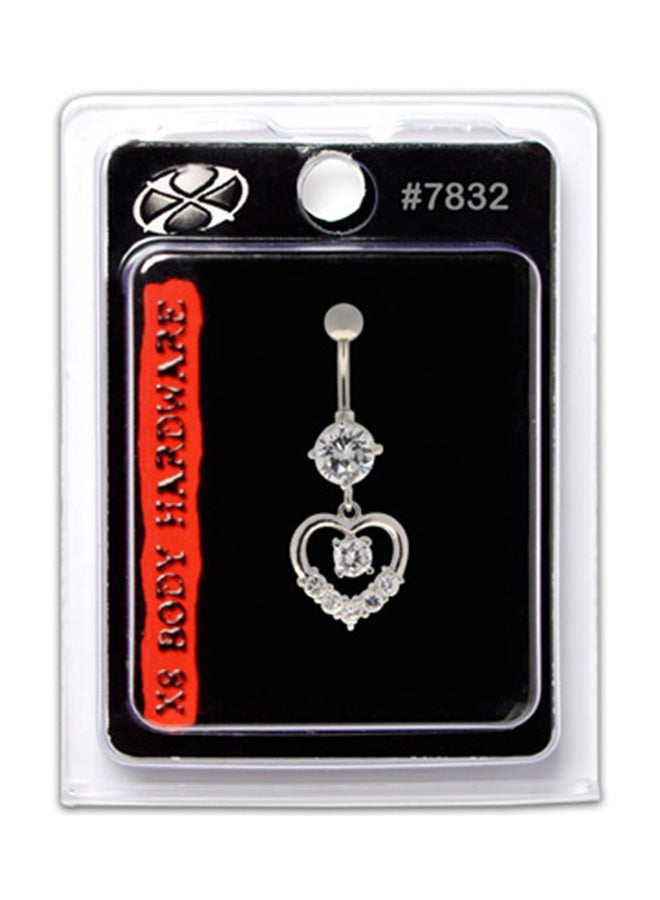 X8 BODY HARDWARE - 316L Stainless Steel Dangle Navel Ring - Image 1