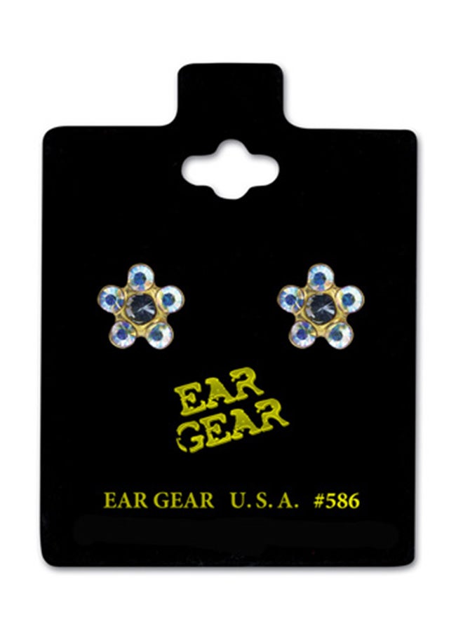 EAR GEAR 24K Gold Plated Stud Earrings 