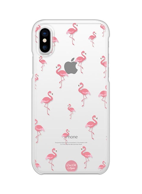 Snap Case Cover For Apple iPhone XS/X Flamingo