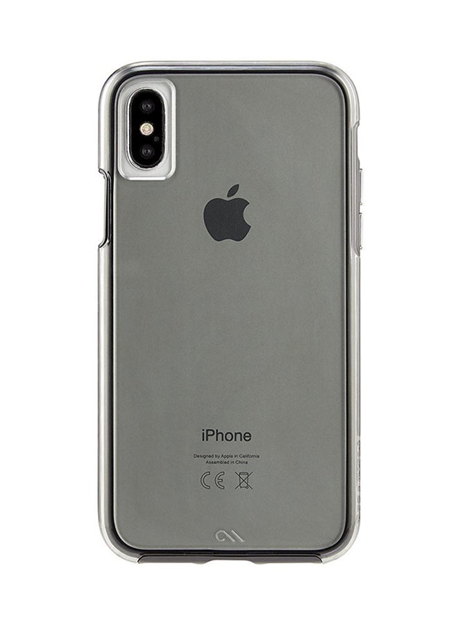 كايس مايت غطاء حماية من السلسلة تاف بلون دخاني لهاتف أبل آيفون X رمادي - Image 1