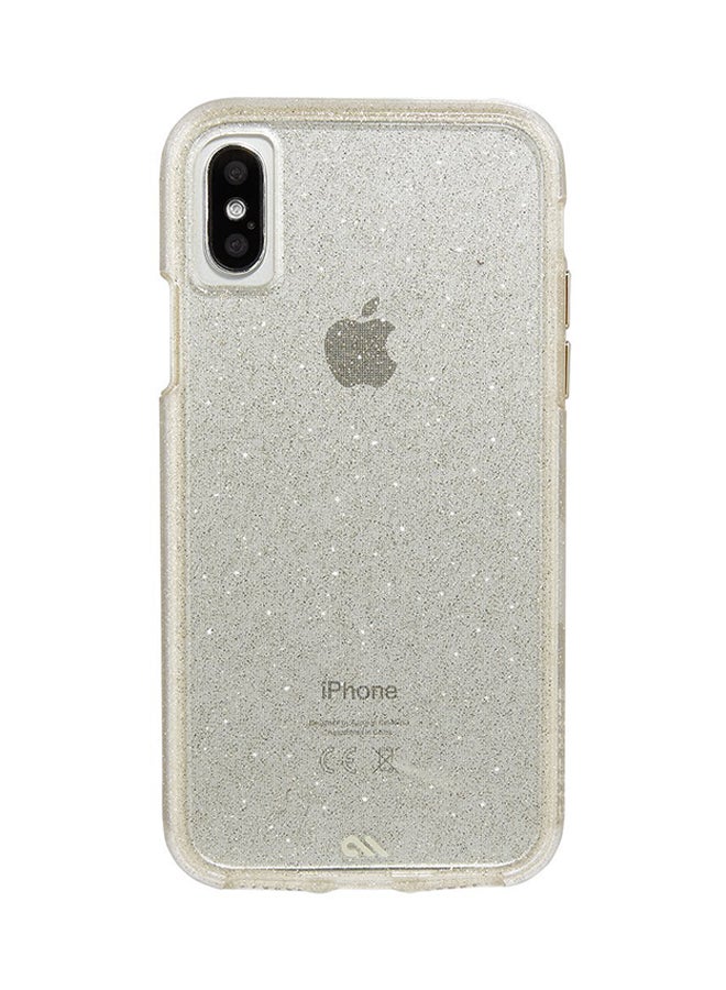 CASE-MATE - Naked Tough Case Cover For Apple iPhone XS/X Sheer Glam Sheer Glam - Image 1