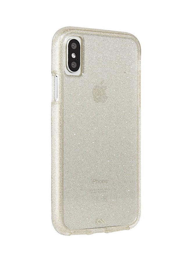 CASE-MATE - Naked Tough Case Cover For Apple iPhone XS/X Sheer Glam Sheer Glam - Image 1
