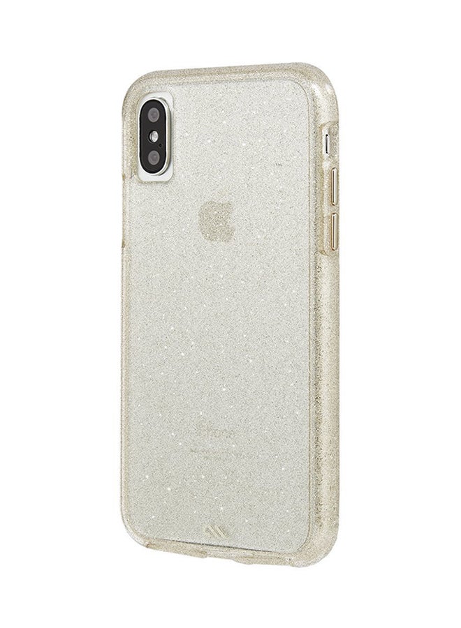 CASE-MATE - Naked Tough Case Cover For Apple iPhone XS/X Sheer Glam Sheer Glam - Image 1