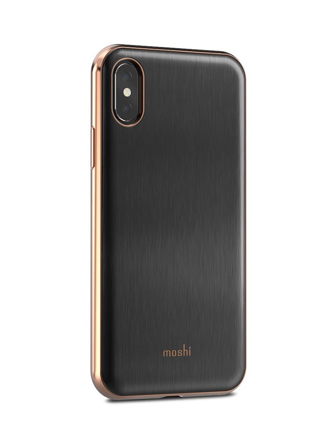 Moshi iGlaze Case Cover For Apple iPhone XS/X Imperial Black Imperial Black - Image 2