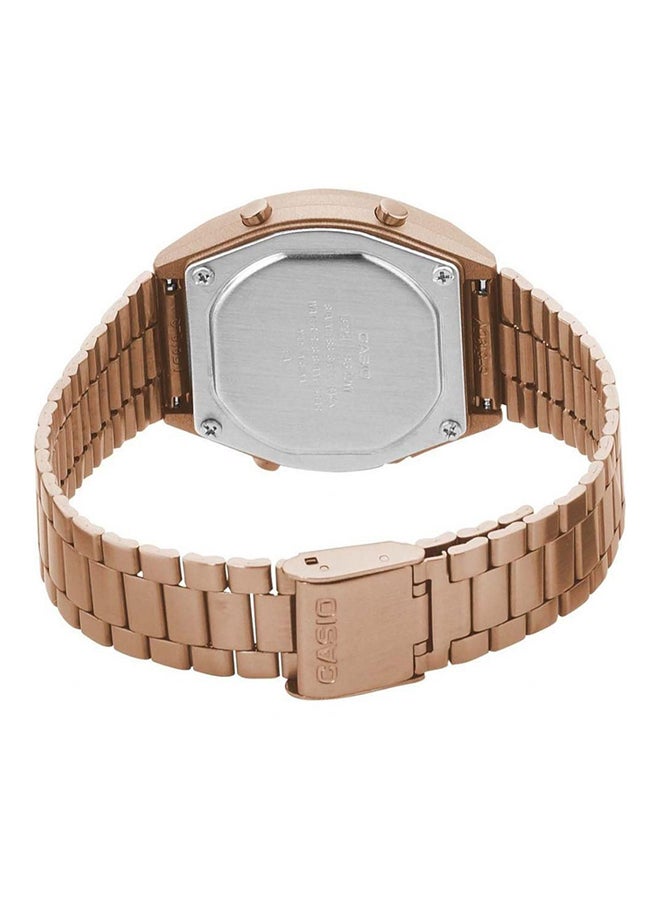 CASIO - Women's Water Resistant Stainless Steel Digital Watch B640WC-5A - 35 mm - Rose Gold - Image 1