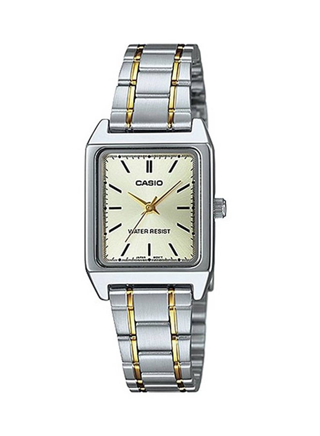 كاسيو ساعة كوارتز قياسية بعقارب/رقمية من الستانلس ستيل LTPV007SG للنساء - Image 1