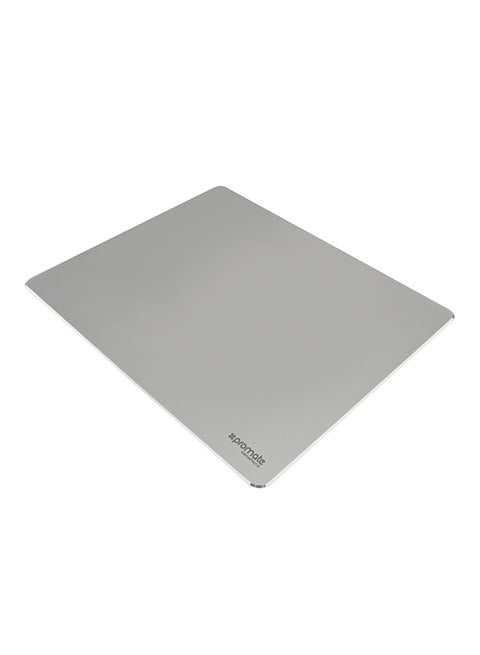 Aluminium Pad With Anti-Skid Rubber Base Silver