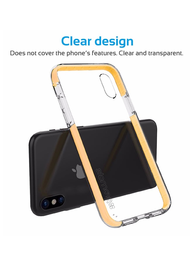 PROMATE - Polycarbonate iPhone X Case, Super-Slim Protective Transparent Back Bumper Back Cover with Scratch Resistance and Drop Protection for 5.8 Inch Apple iPhone X Gold - Image 1