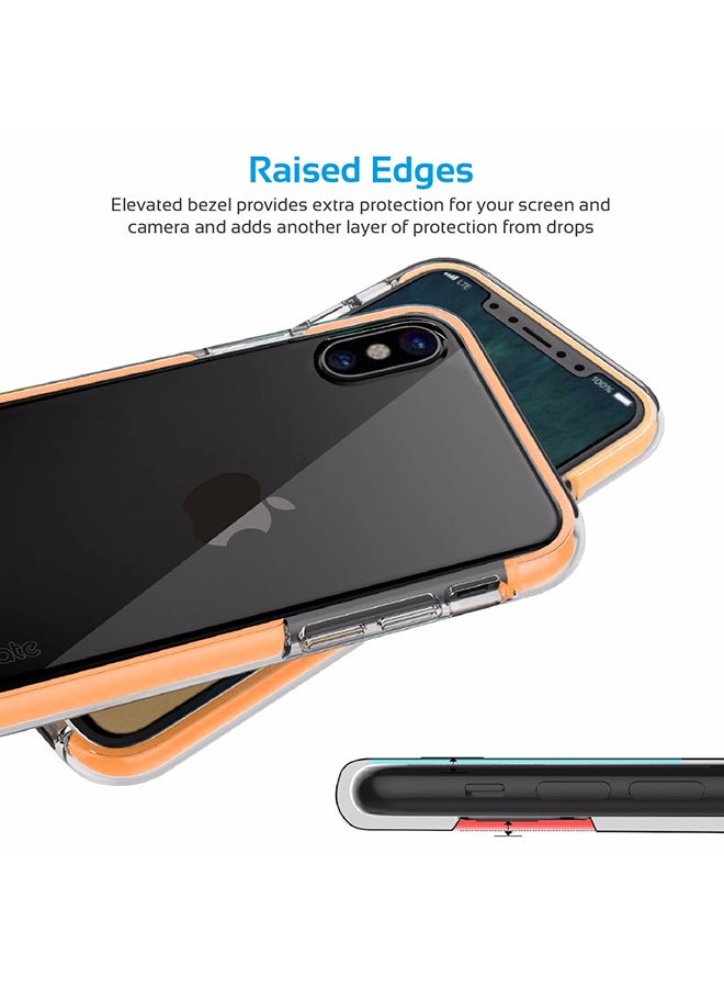 PROMATE - Polycarbonate iPhone X Case, Super-Slim Protective Transparent Back Bumper Back Cover with Scratch Resistance and Drop Protection for 5.8 Inch Apple iPhone X Gold - Image 1