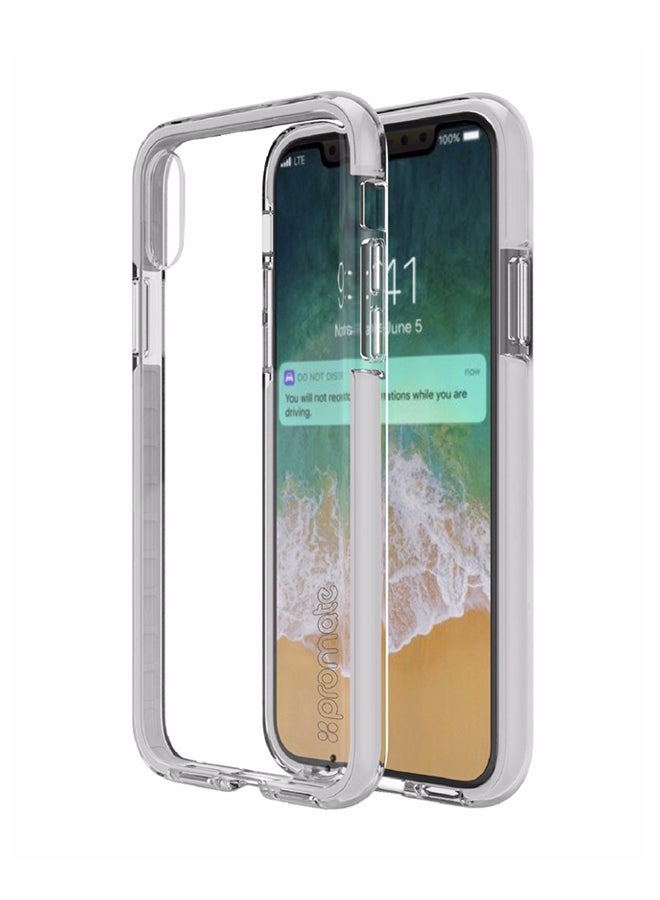 PROMATE - Polycarbonate iPhone X Case, Super-Slim Protective Transparent Back Bumper Case Cover with Scratch Resistance and Drop Protection for 5.8 Inch Apple iPhone X Grey - Image 1