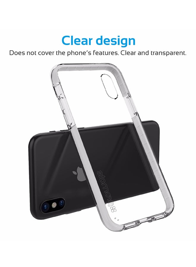 PROMATE - Polycarbonate iPhone X Case, Super-Slim Protective Transparent Back Bumper Case Cover with Scratch Resistance and Drop Protection for 5.8 Inch Apple iPhone X Grey - Image 1