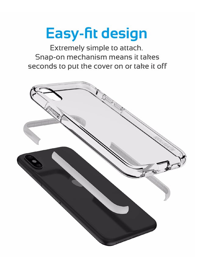 PROMATE - Polycarbonate iPhone X Case, Super-Slim Protective Transparent Back Bumper Case Cover with Scratch Resistance and Drop Protection for 5.8 Inch Apple iPhone X Grey - Image 1