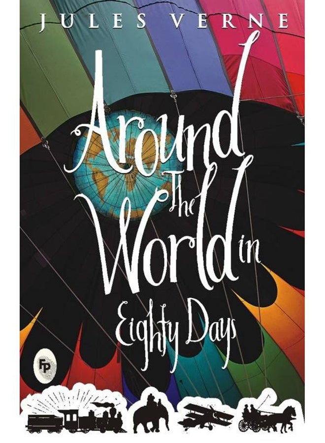كتاب "حول العالم في ثمانين يوماً" غلاف ورقي الإنجليزية - 42376