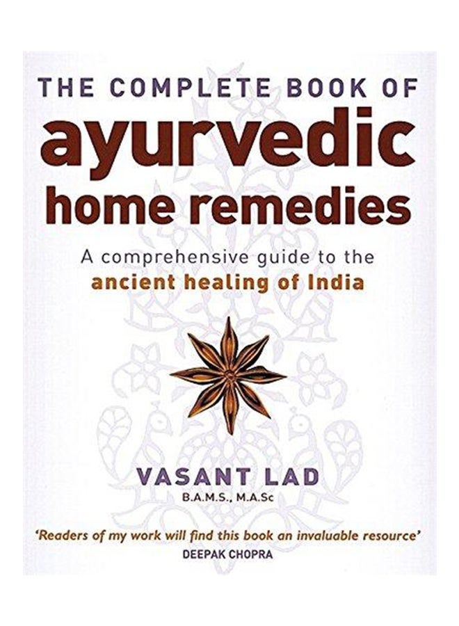 The Complete Book Of Ayurvedic Home Remedies Paperback English by Vasant Lad - 38531 