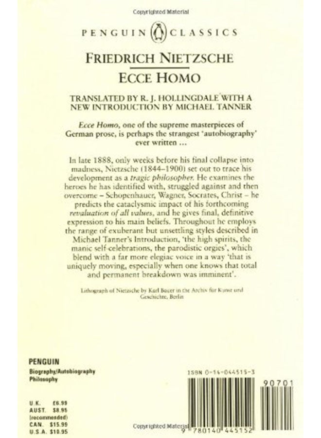 Ecce Homo: How One Becomes What One Is printed_book_paperback english - 1/12/1992  - Image 2