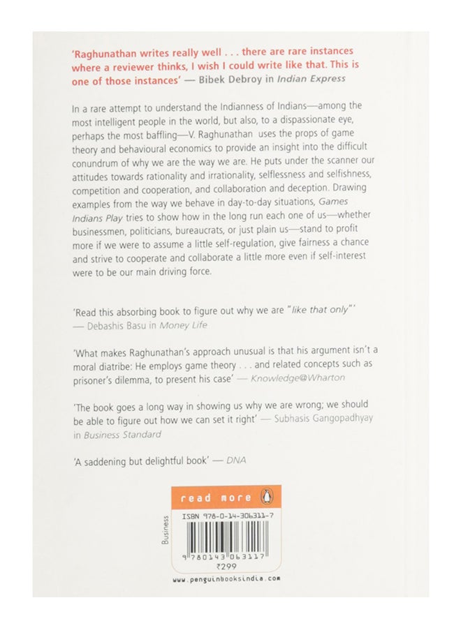 Games Indians Play Paperback English by V. Raghunathan - 39446  - Image 2