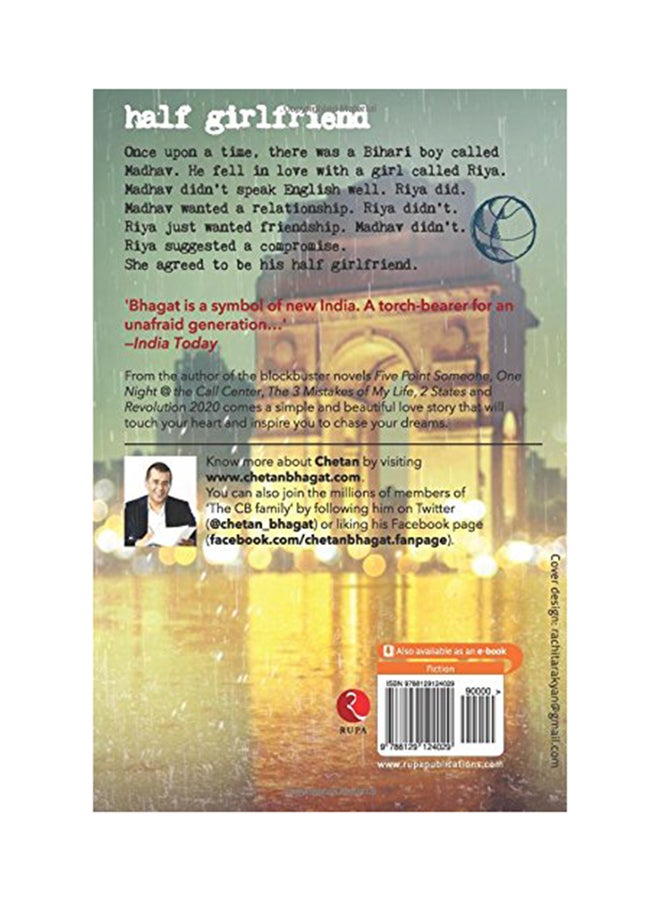 Half Girlfriend رواية printed_book_paperback english - 25/4/2017 - Image 2