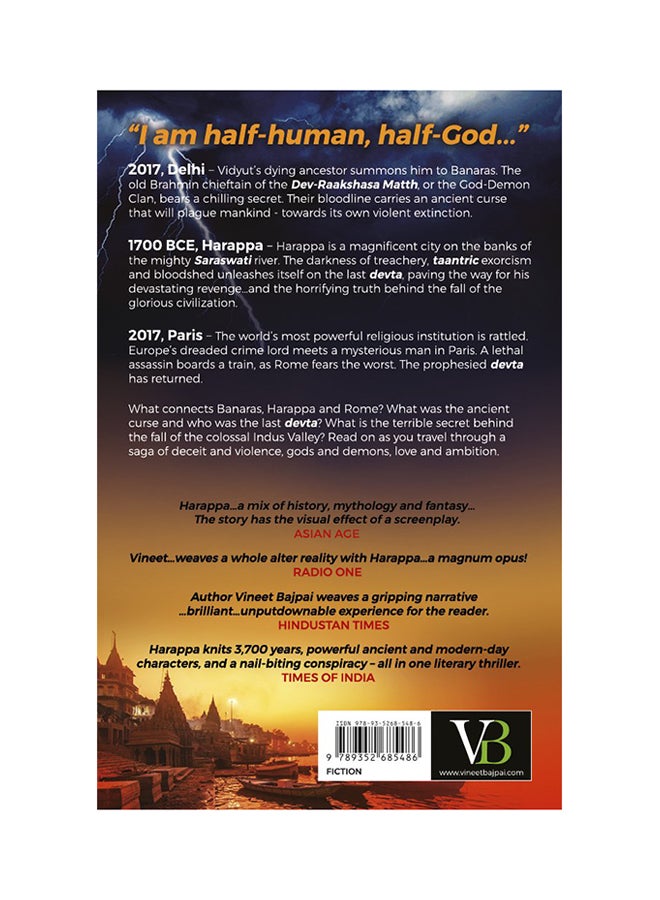 Harappa - Curse Of The Blood River Paperback English by Vineet Bajpai - 42984  - Image 2