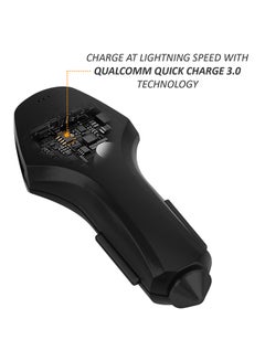 PROMATE Trinix Quick Charge 3.0 USB Car Charger With Type-C For Mobile Phones And Tablets Black  - Image 3