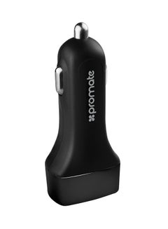 PROMATE Ultra-Fast Universal Car Charger With 3 USB Ports Black  - Image 2