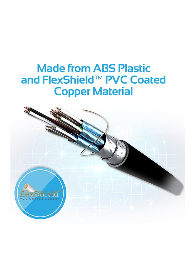 بروميت - Type-A To Micro-B Cable For External Hard Drives Black - Image 1