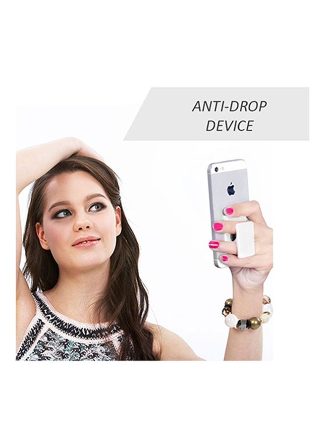 بروميت مسند وحلقة إصبع لحمل الهاتف جريب ميت أبيض - Image 5